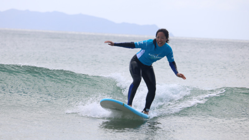 Learn to surf at the #1 Auckland east coast surf beach - Te Arai Beach!